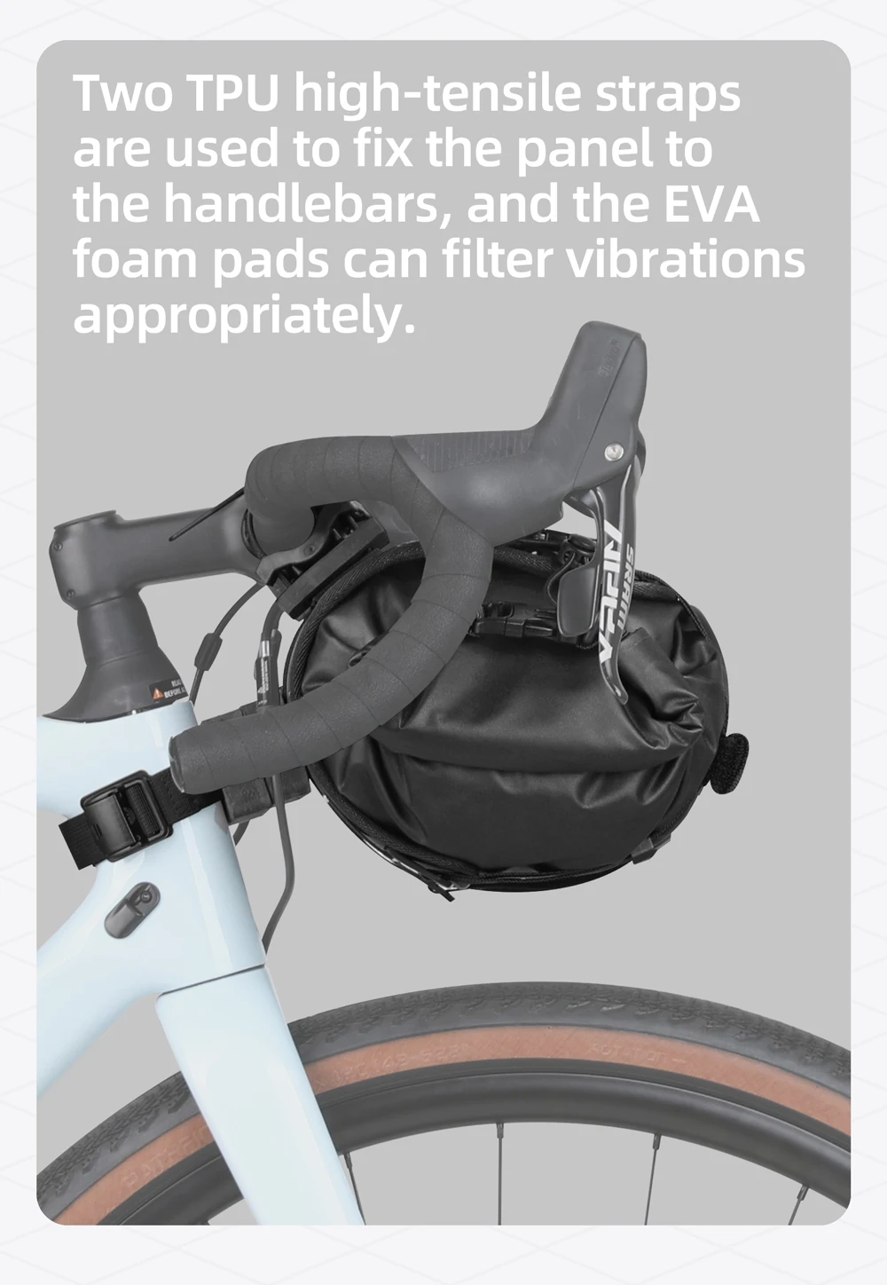Rhinowalk Bicycle Handlebar Bag 8L-13L Waterproof Bike Front Tube Cycling Removable Dry Bag Mounts Set Fit Mtb Road Gravel Bike