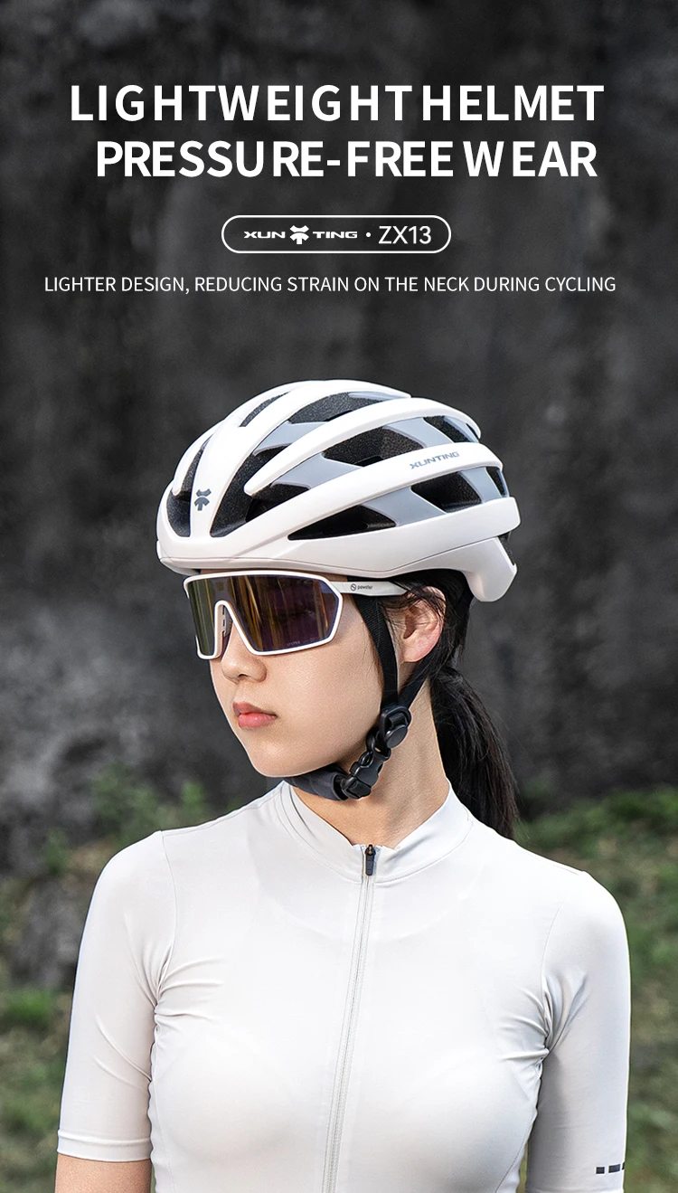 Xunting Road Cycling Helmet Comfort Lightweight Hollow Bicycle head protection Mountain Men women MTB Bike Helmet