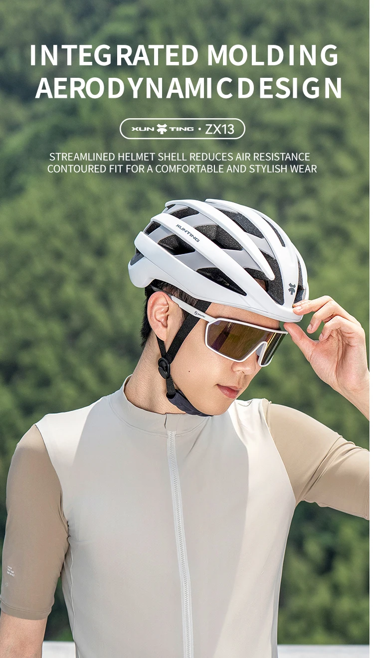 Xunting Road Cycling Helmet Comfort Lightweight Hollow Bicycle head protection Mountain Men women MTB Bike Helmet
