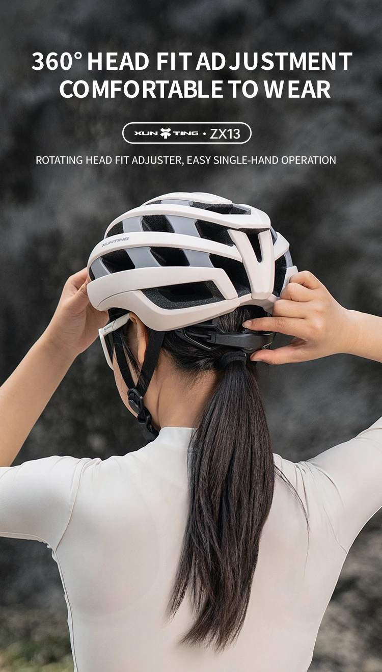 Xunting Road Cycling Helmet Comfort Lightweight Hollow Bicycle head protection Mountain Men women MTB Bike Helmet