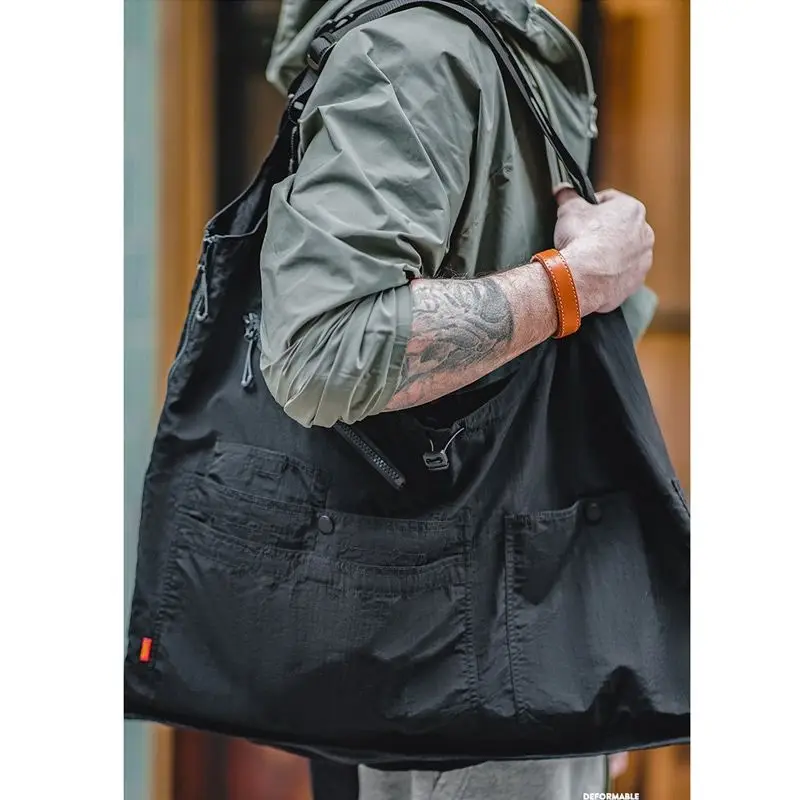 Loose Fashionable Pocket Vest Fishing Jacket Men's Outdoor Fapanese Workwear Functional American Vest Suspender Summer