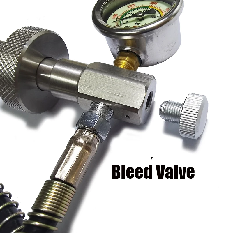 HPA Scuba HP Air Fill Station Refill Filling Connector Adapter DIN Big Gas Tank To Small Cylinder Bottle G5/8 Stainless Steel