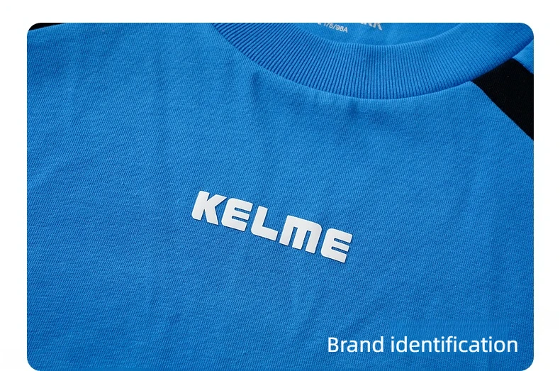 KELME Soccer Retro Culture Shirt Men's Trendy Fashion Short Sleeve Sports Casual Top