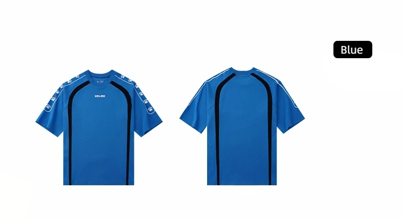 KELME Soccer Retro Culture Shirt Men's Trendy Fashion Short Sleeve Sports Casual Top