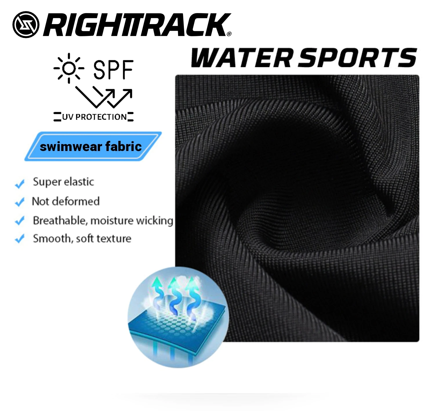 Hot Men's Surfing Shirt Sunset Camo Rashguard RIGHTTRACK For Surf Sportswear Beach UV Swimwear UPF50+ Fabric Clothes