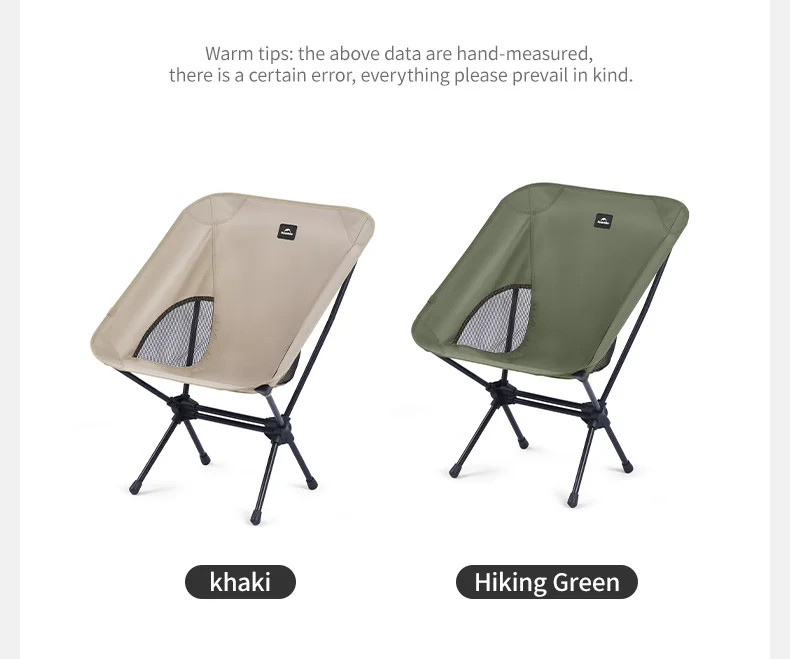 Naturehike Portable Folding Chair With Storage Bag Outdoor Lounge Chairs Lightweight Camping Picnic BBQ Fishing Widen Chairs