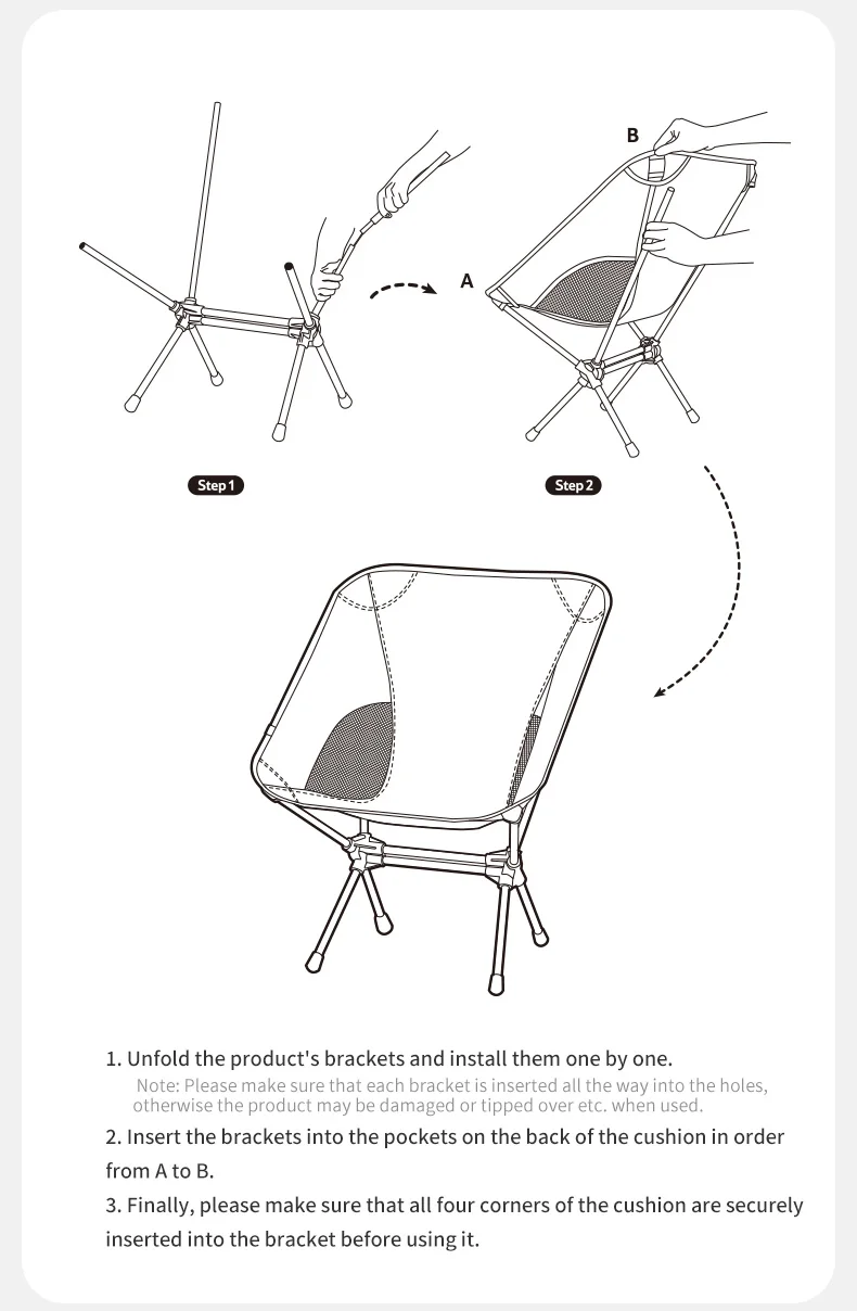 Naturehike Portable Folding Chair With Storage Bag Outdoor Lounge Chairs Lightweight Camping Picnic BBQ Fishing Widen Chairs