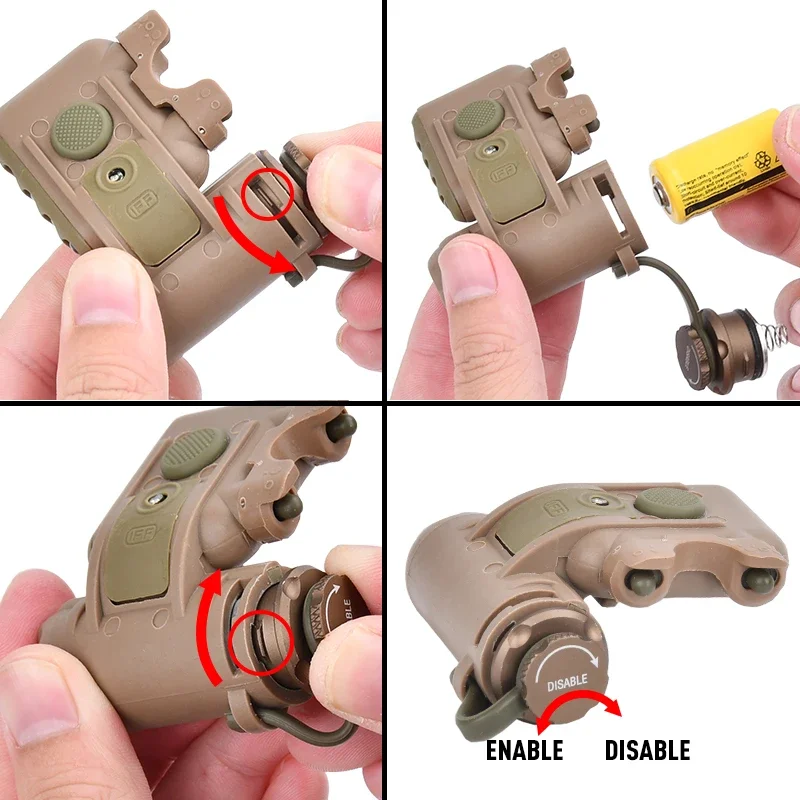 Helmet GEN 2 White Red Light Helmets Tactical Airsoft Scout Signal Outdoor Hunting GEN II Flashlight Accessories