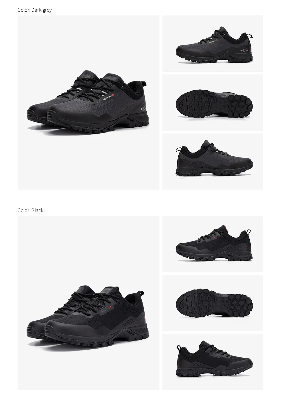 Baasploa Men Hiking Shoes New Outdoor Camping Resistant Waterproof Sneakers Male Casual Non-slip Wear-Resistant Walking Shoes