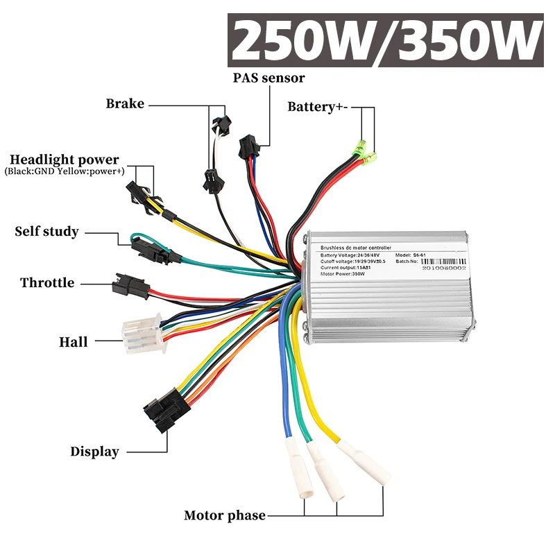 LCD S830 Display E-bike Accessories Parts Brushless Controller for E-Car E-Scooter Electric Bicycle Support USB Charging