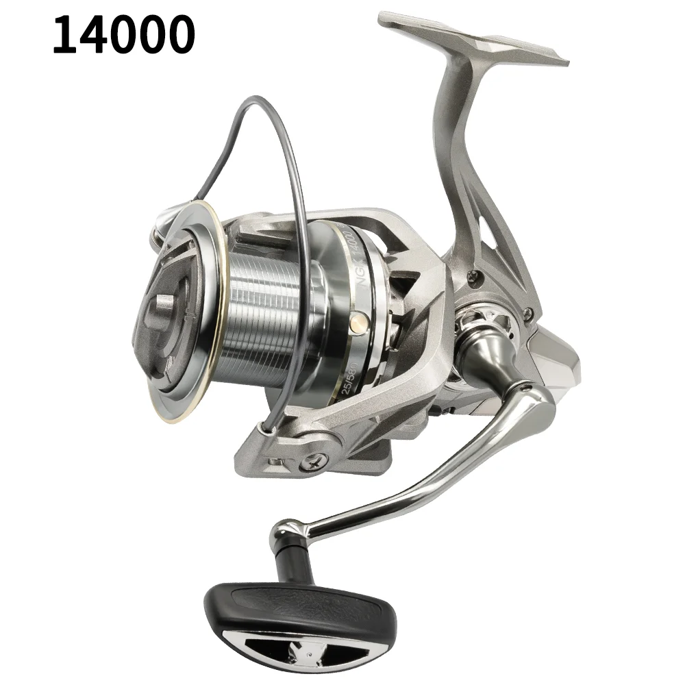 Rooblinos Stainless Steel Bearing Spinning Fishing Reel 8000 9000 10000 12000 14000 25KG Powerful Reel Saltwater Fresh Water