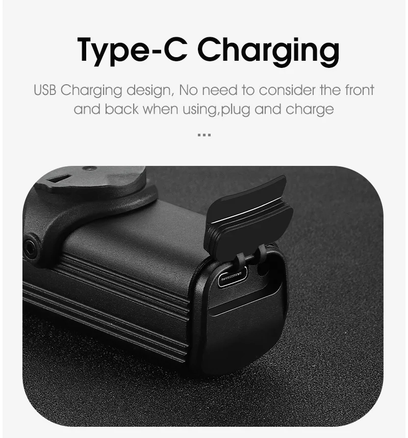 WEST BIKING Quick Release Hoisting Bicycle Light 1000LM High Bright Bike Headlight Type-C Charging Portable Cycling Flashlight
