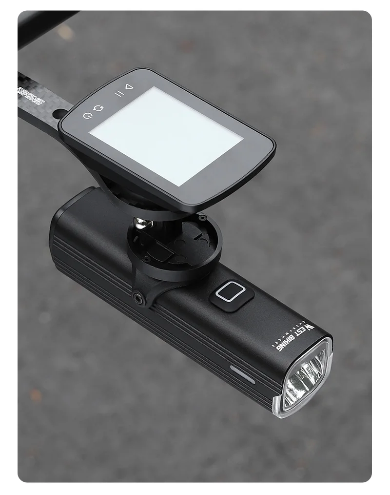 WEST BIKING Quick Release Hoisting Bicycle Light 1000LM High Bright Bike Headlight Type-C Charging Portable Cycling Flashlight