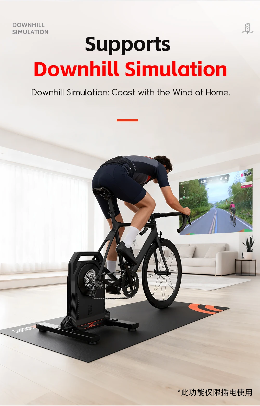 ThinkRider XXPRO Direct Drive Smart Bike Trainer Max 2500W Indoor Training Generate Electricity By Oneself Bicycle Roller