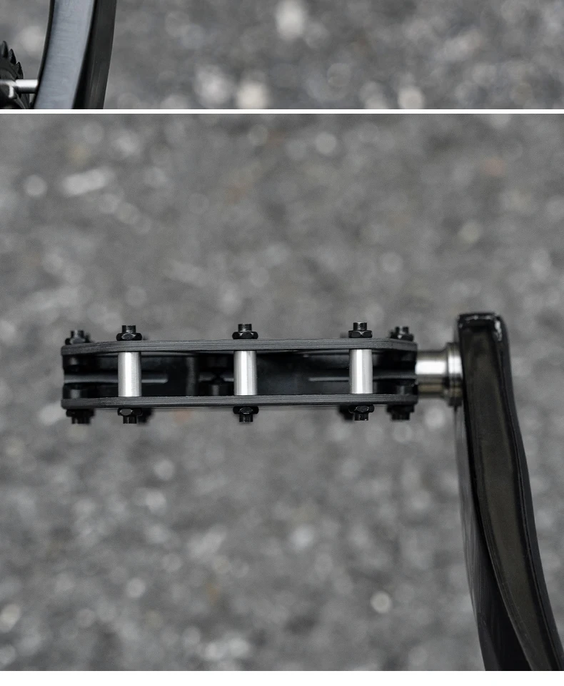 ROCKBROS Ultra-Light Carbon Fiber Pedals 3-Bearing MTB Bicycle Pedals Labor Saving Waterproof Anti-Slip Road Mountain Bike Pedal