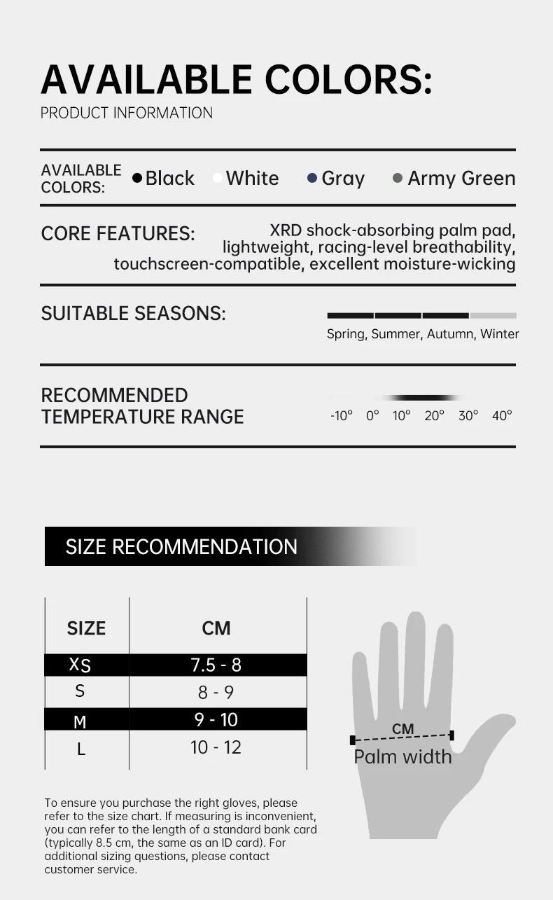 LAMEDA Professional MTB Cycling Gloves Spring Bicycle Gloves Touchscreen Shock Gel Pad Full Finger Road Bike Gloves Accessories