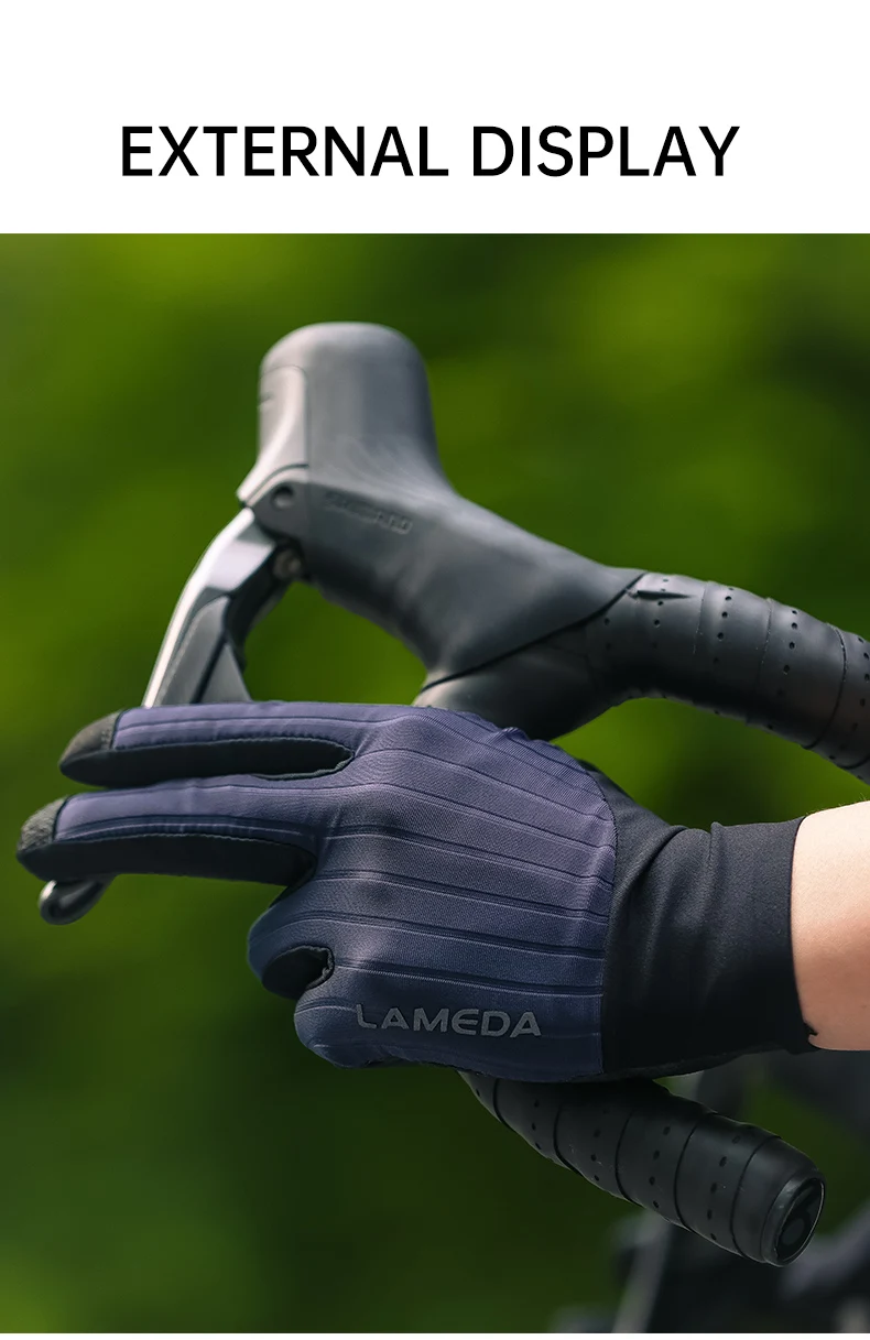 LAMEDA Professional MTB Cycling Gloves Spring Bicycle Gloves Touchscreen Shock Gel Pad Full Finger Road Bike Gloves Accessories