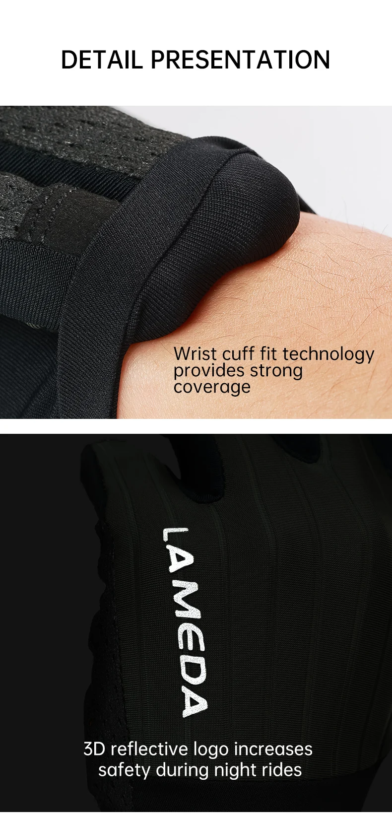 LAMEDA Professional MTB Cycling Gloves Spring Bicycle Gloves Touchscreen Shock Gel Pad Full Finger Road Bike Gloves Accessories