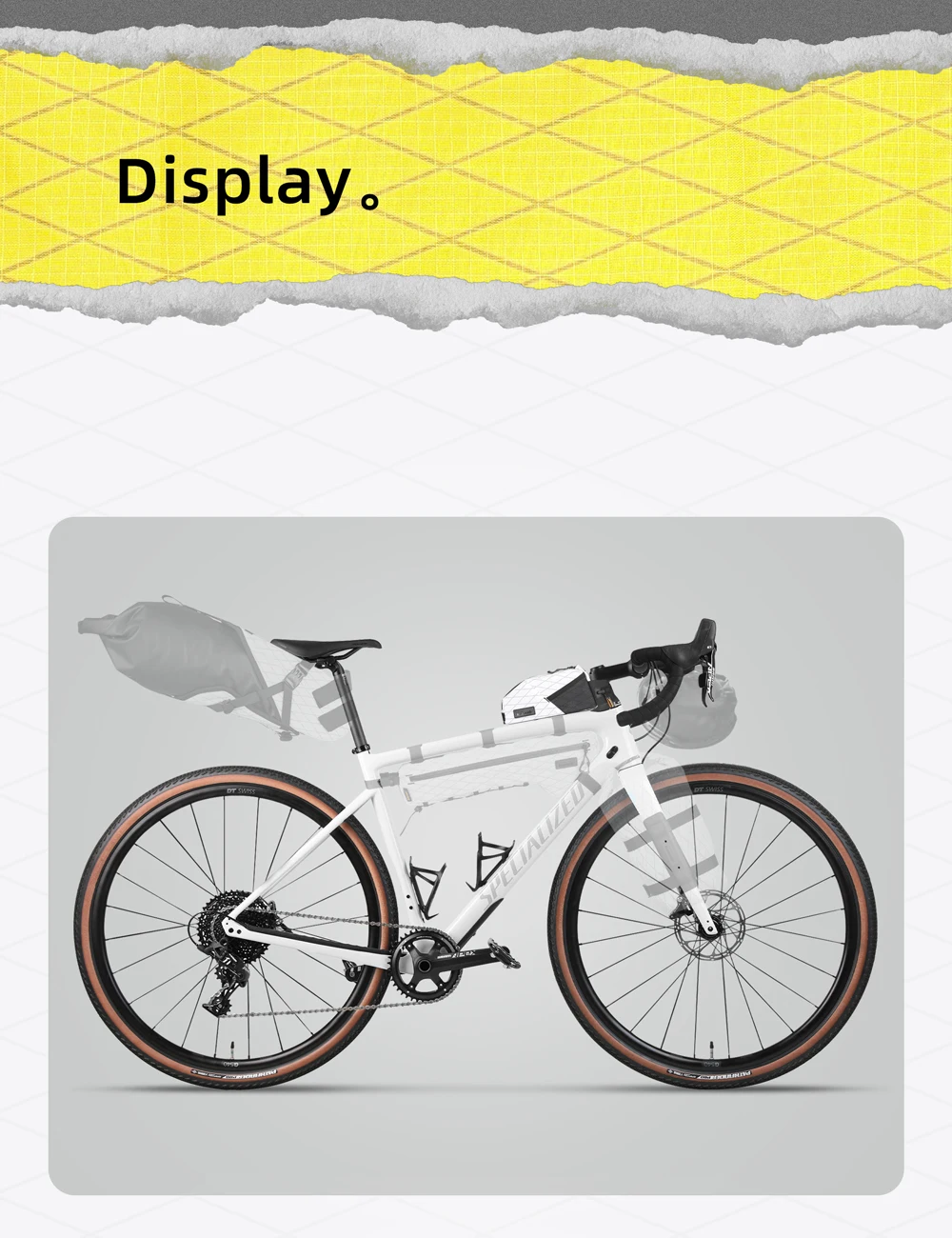 Rhinowalk Bike Top Tube Bag 1.2L/2.1L Water-Resistant Cycling Storage Luggage For MTB&Road Bike Packing Fit Larger Frame Length
