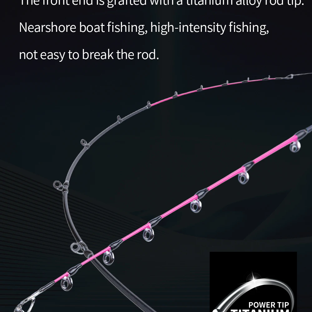 Fishing Rod for Casting Jigging Rod 1.7m slow Jigging Rod Powerful titanium tip for squid Octopus egi Boat Rod