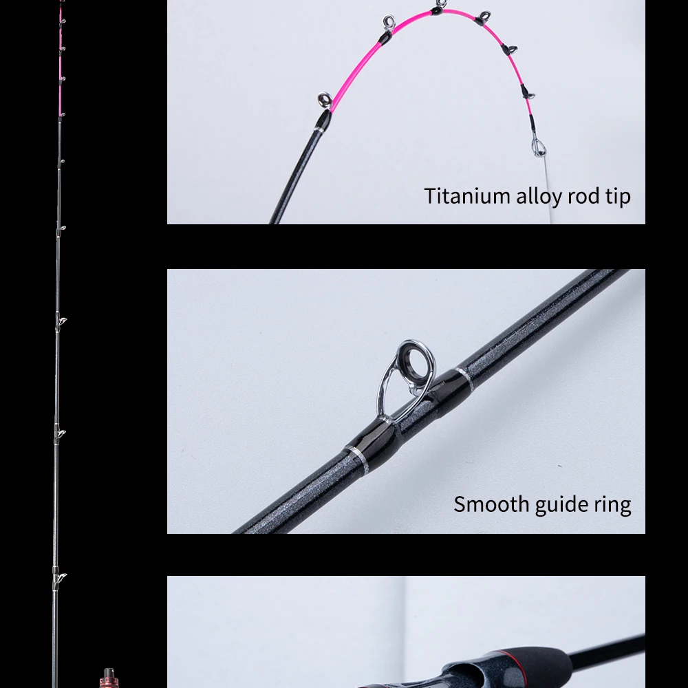 Fishing Rod for Casting Jigging Rod 1.7m slow Jigging Rod Powerful titanium tip for squid Octopus egi Boat Rod
