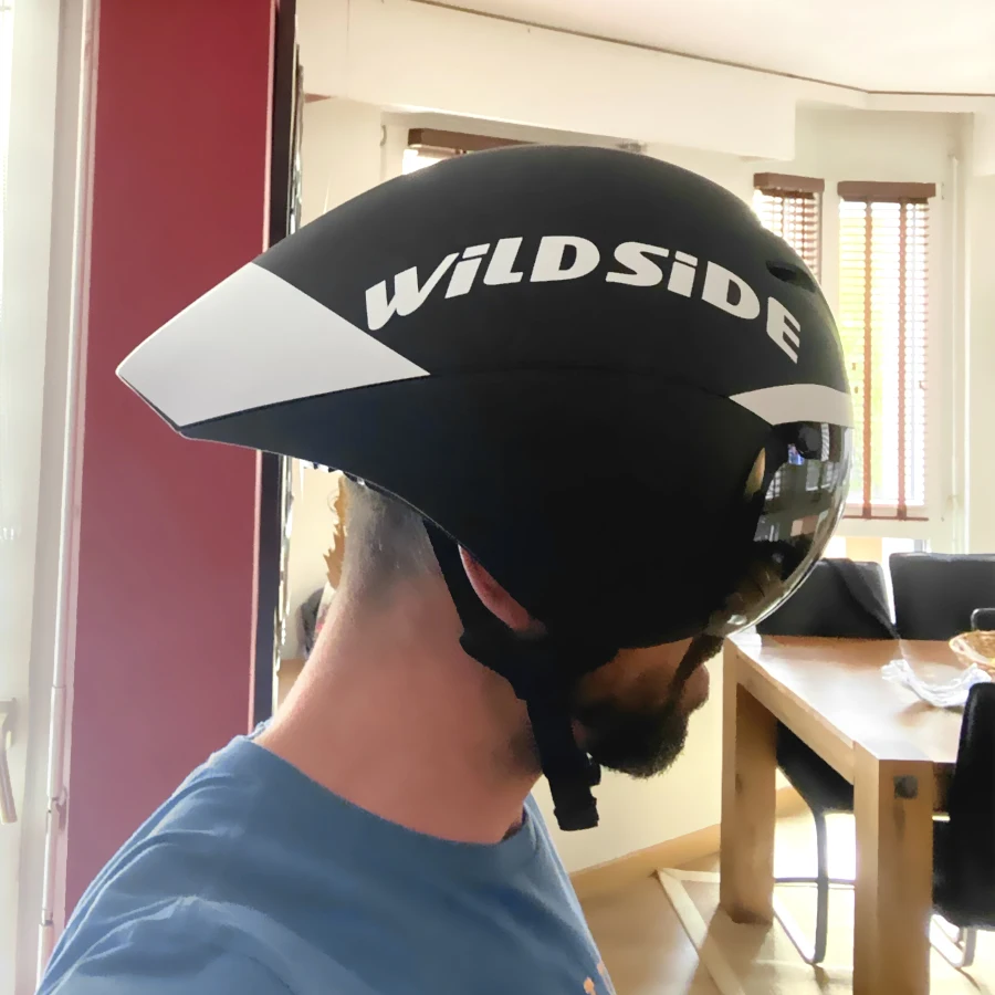 Wildside Aero TT Road Bicycle Helmet Racing Cycling Sports Triathlon TT Ultralight Bike Safety Helmet Goggles Bike accessories
