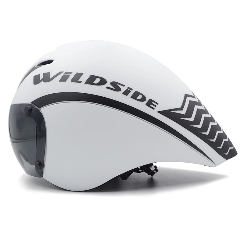 Wildside Aero TT Road Bicycle Helmet Racing Cycling Sports Triathlon TT Ultralight Bike Safety Helmet Goggles Bike accessories