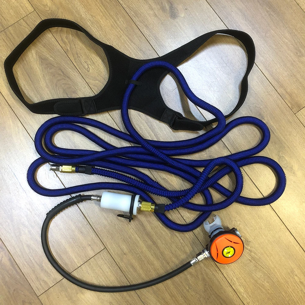 Diving Scuba Secondary Head Regulating Scuba Breathing Filter Bite, Snorkeling Equipment, Underwater Snorkel, Dropshipping, 13M