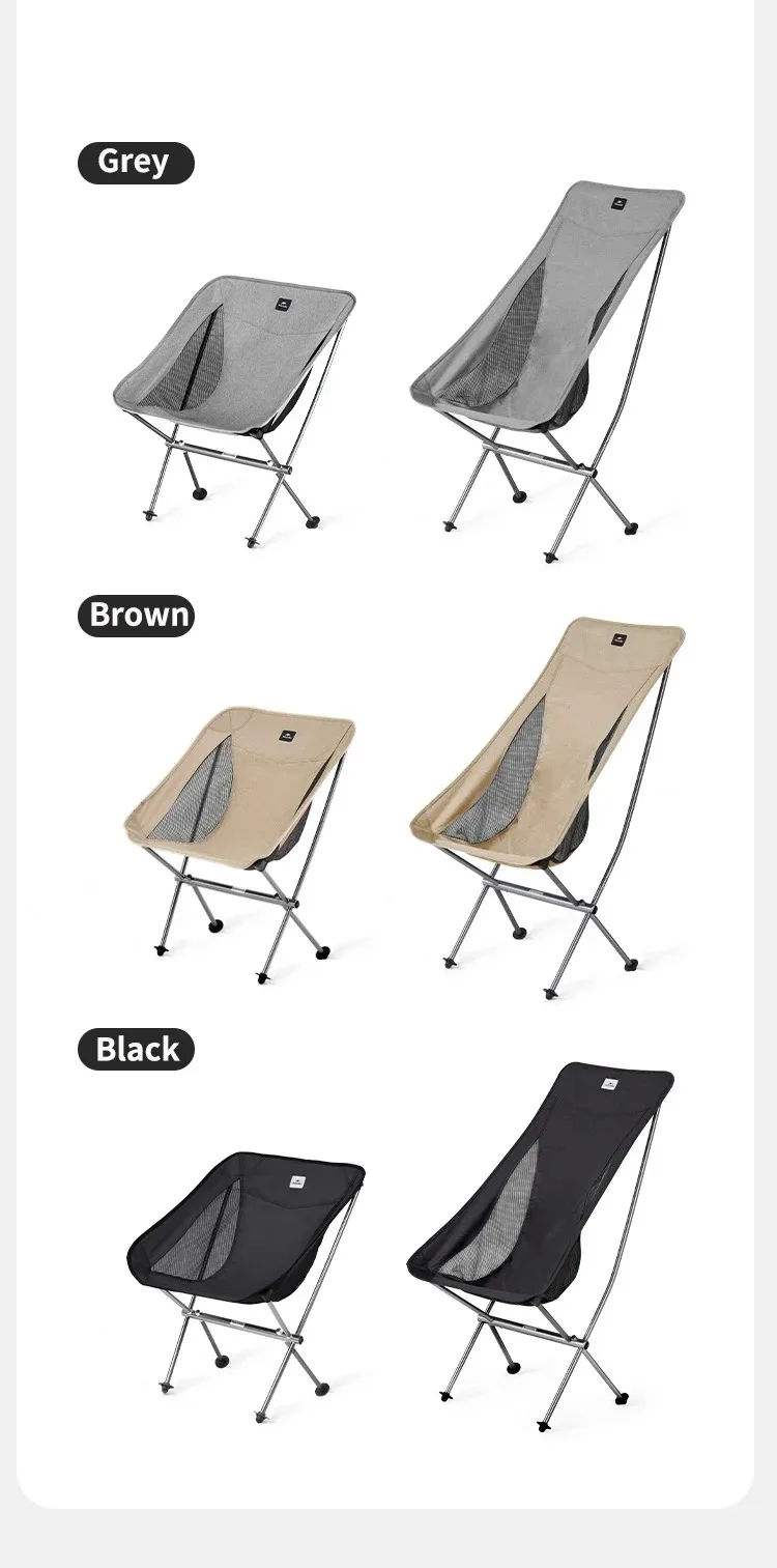 Naturehike L04 Camping Moon Chair Folding Lightweight Garden Chair Waterproof Durable Outdoor Fishing Picnic Travel Relax Chair