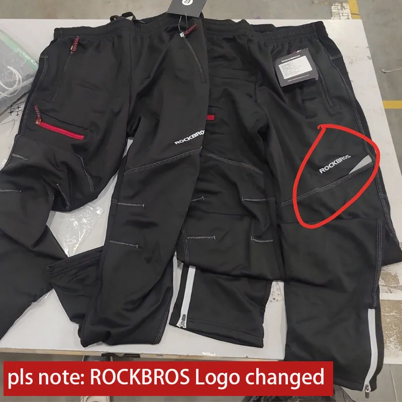 ROCKBROS Thermal Warm Cycling Pants Windproof Waterproof Winter Autumn Keep Warm Bike Long Trousers Sport MTB Road Bicycle Pants