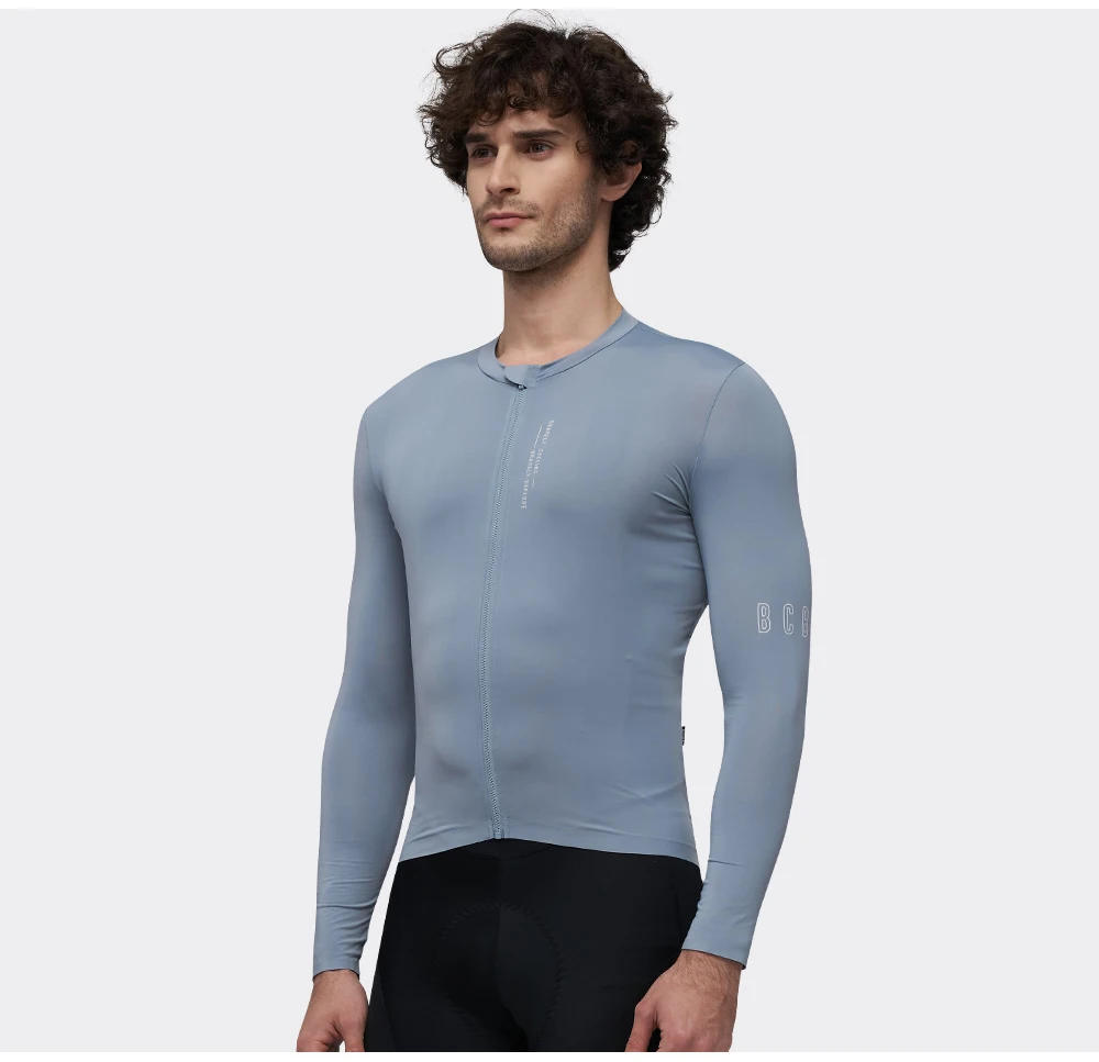 BCBE-ING Men Cycling Jersey Long Sleeve Pro Aero Fit Lightweight Bicycle Cholting MTB Road Bike Jersey Maillot Ciclismo Hombre