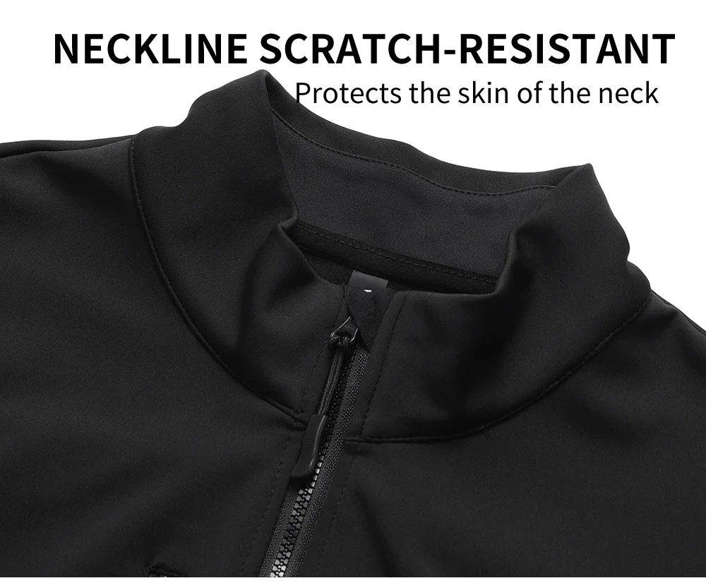 WOSAWE Men Cycling Jacket Autumn Winter Coats Thermal Fleece Windproof Bicycle Clothing Motorcycle Jackets with 2 way YKK Zipper