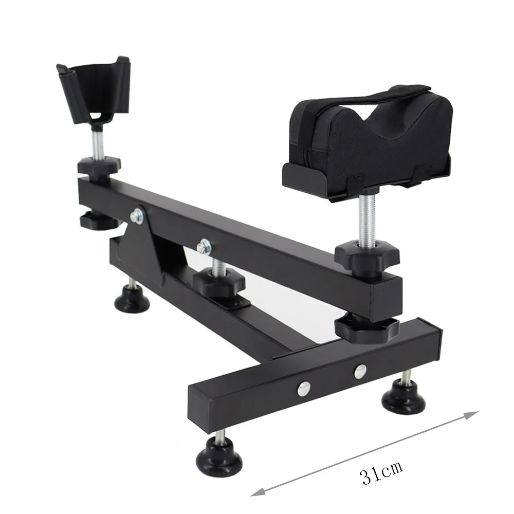 VULPO Tactical Gun Rifle Cleaning&Maintenance&Display Cradle Holder Shot Gun Bench Rest Stand Rifle Holder Steel Shooting Stand