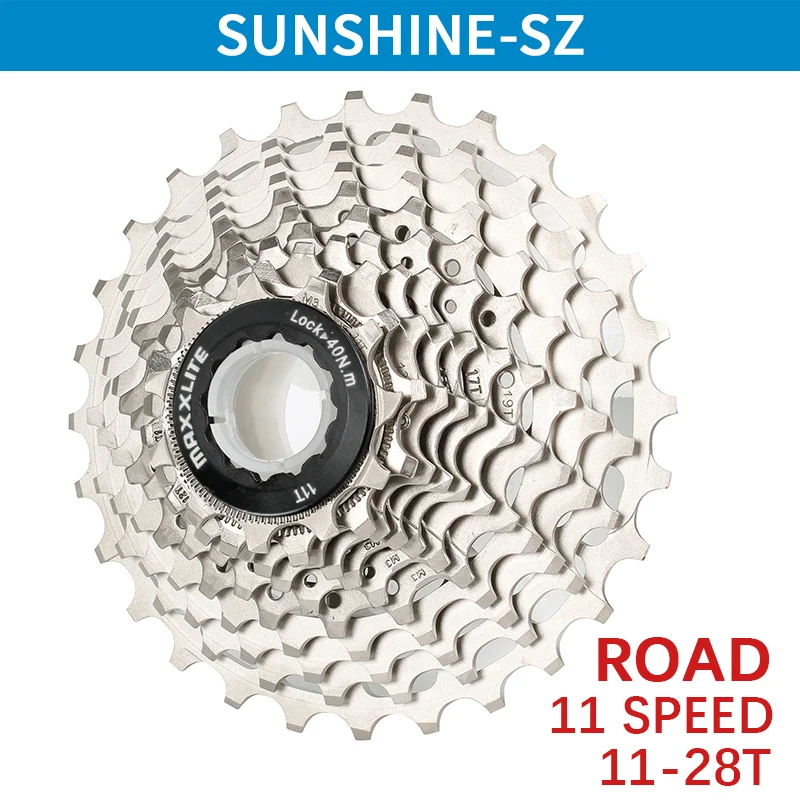 SUNSHINE ultralight Road flywheel 11 12 speed 11-28 32 34 36T colorful Hollow out bicycle cassette HG gear for Shimano