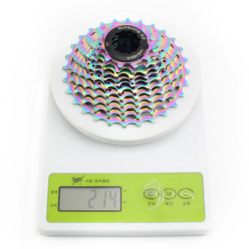 SUNSHINE ultralight Road flywheel 11 12 speed 11-28 32 34 36T colorful Hollow out bicycle cassette HG gear for Shimano