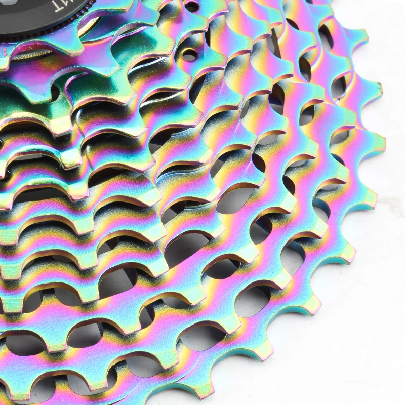 SUNSHINE ultralight Road flywheel 11 12 speed 11-28 32 34 36T colorful Hollow out bicycle cassette HG gear for Shimano