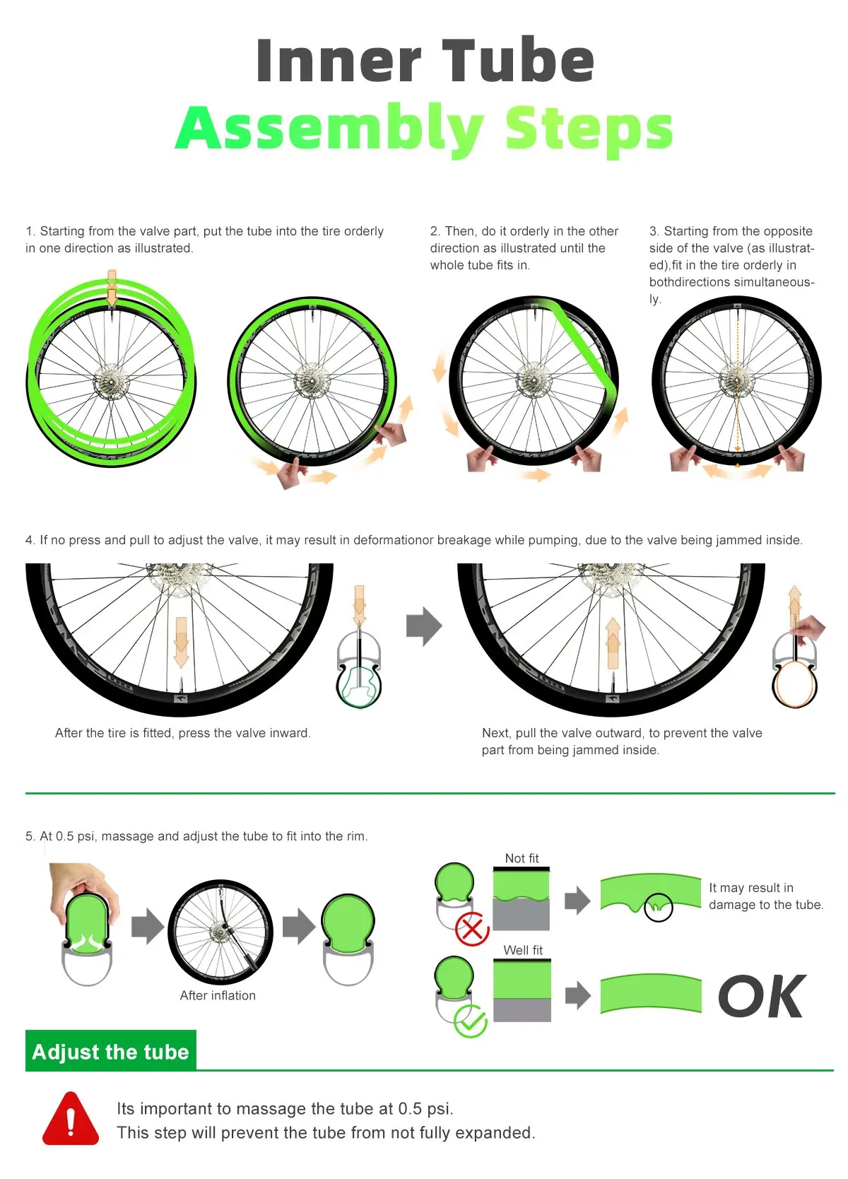 10 Pcs CYCLAMI Ultralight TPU Bike Inner Tube MTB 26 27.5 29 Inch Bicycle 63g French Valve Tyre Repair Tools Cycling Wholesaler