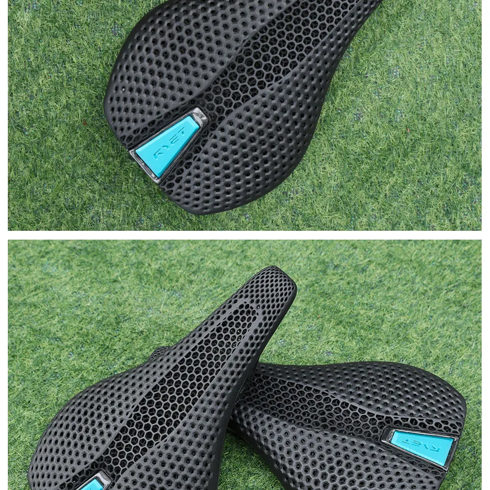 RYET Carbon Saddle MTB Gravel Road Bike 175g 3D Printed Seat 7x9mm Cycling Cushion 143/155MM For Racing Bicycle Seating Parts