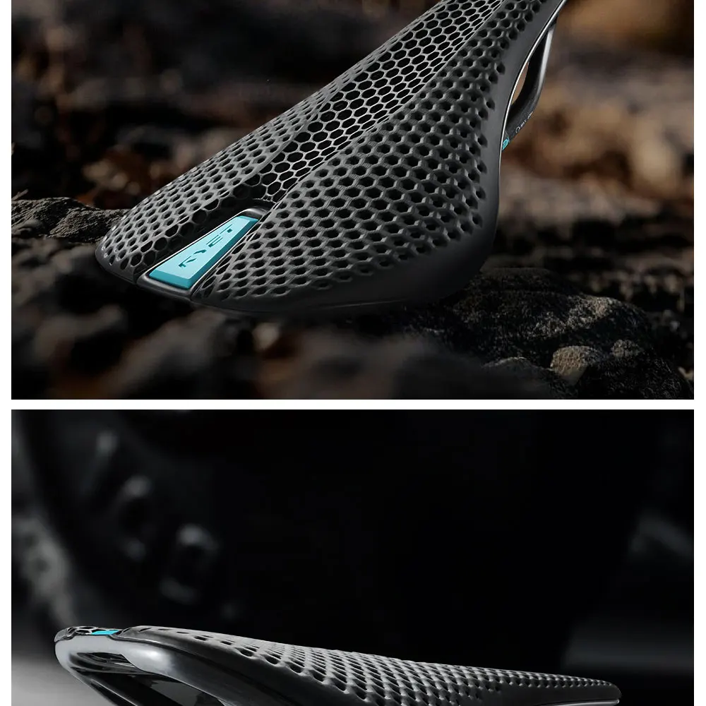 RYET Carbon Saddle MTB Gravel Road Bike 175g 3D Printed Seat 7x9mm Cycling Cushion 143/155MM For Racing Bicycle Seating Parts