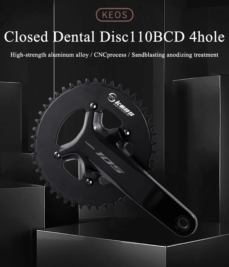 KEOS 110 BCD Chainring Chainwheel for R7000/R8000/R9100 Road Bike Chainring 44T 46T 48T 50T 52T 54T 56T