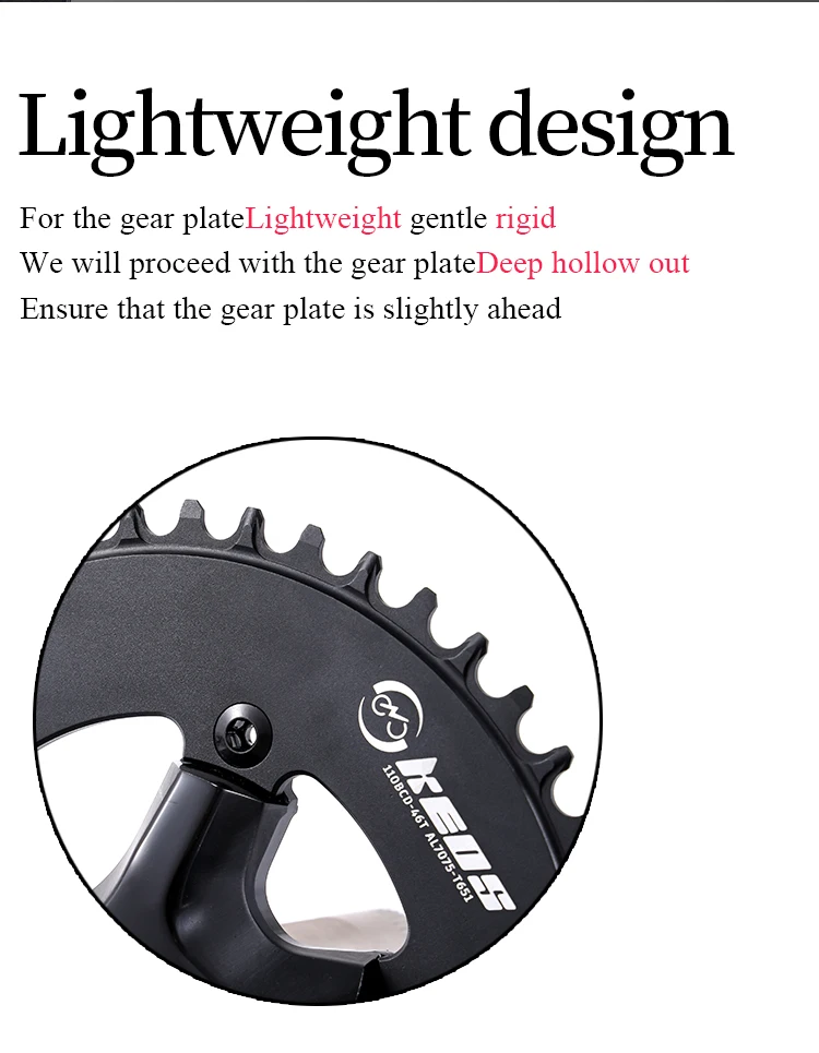 KEOS 110 BCD Chainring Chainwheel for R7000/R8000/R9100 Road Bike Chainring 44T 46T 48T 50T 52T 54T 56T