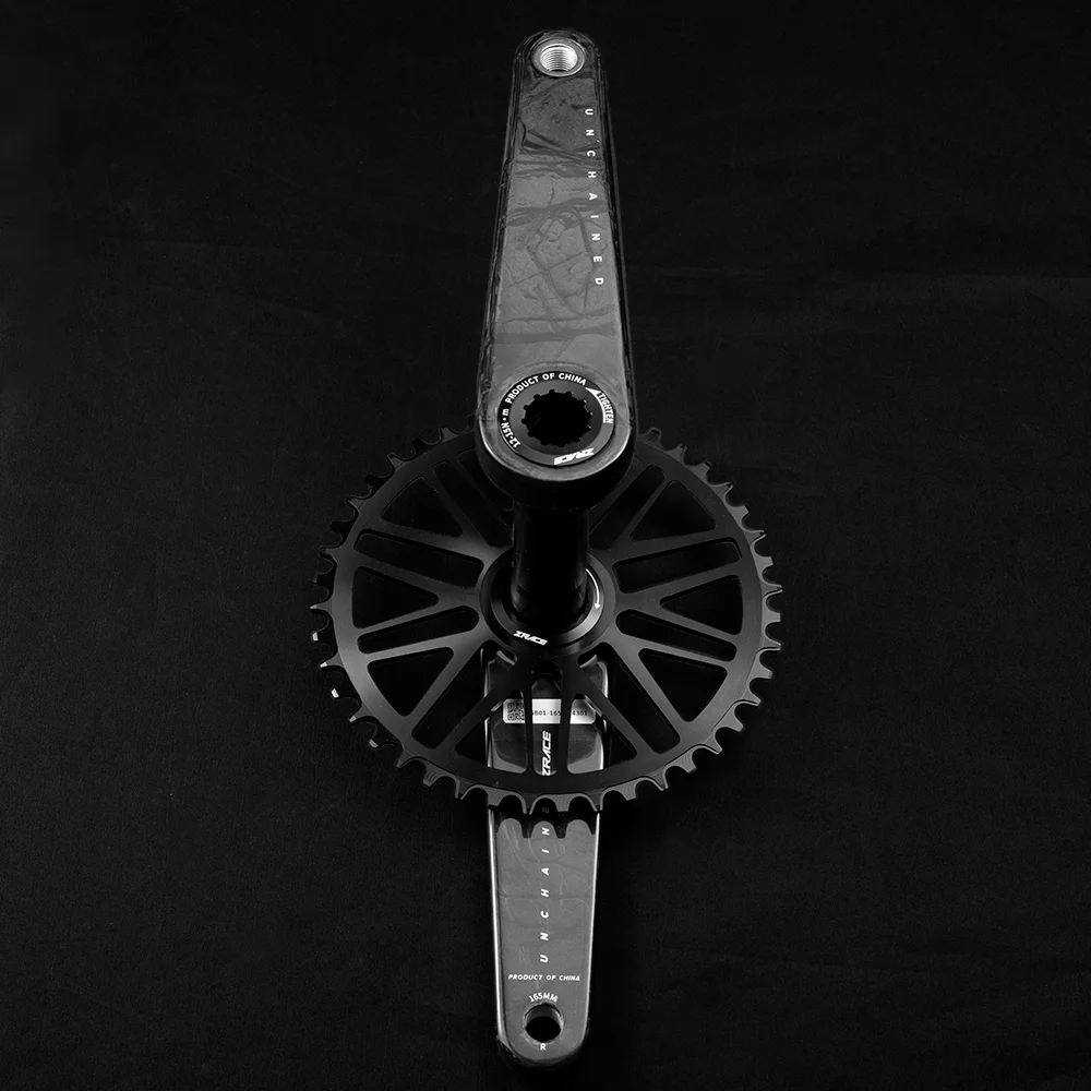 ZRACE UNCHAINED Carbon Fiber Crankset Lightweight Modular Structure Suitable for ROAD Gravel