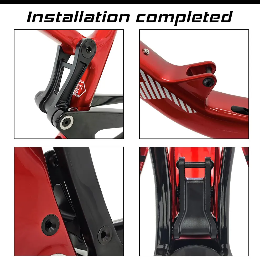 BXT Frame Parts Carbon Full Suspension Bike Frame Rear Shock Connector Screw Set Only Fit for Frame Model BXT-MTB-117
