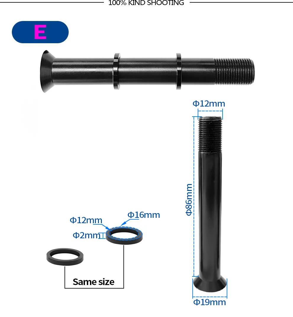 BXT Frame Parts Carbon Full Suspension Bike Frame Rear Shock Connector Screw Set Only Fit for Frame Model BXT-MTB-117