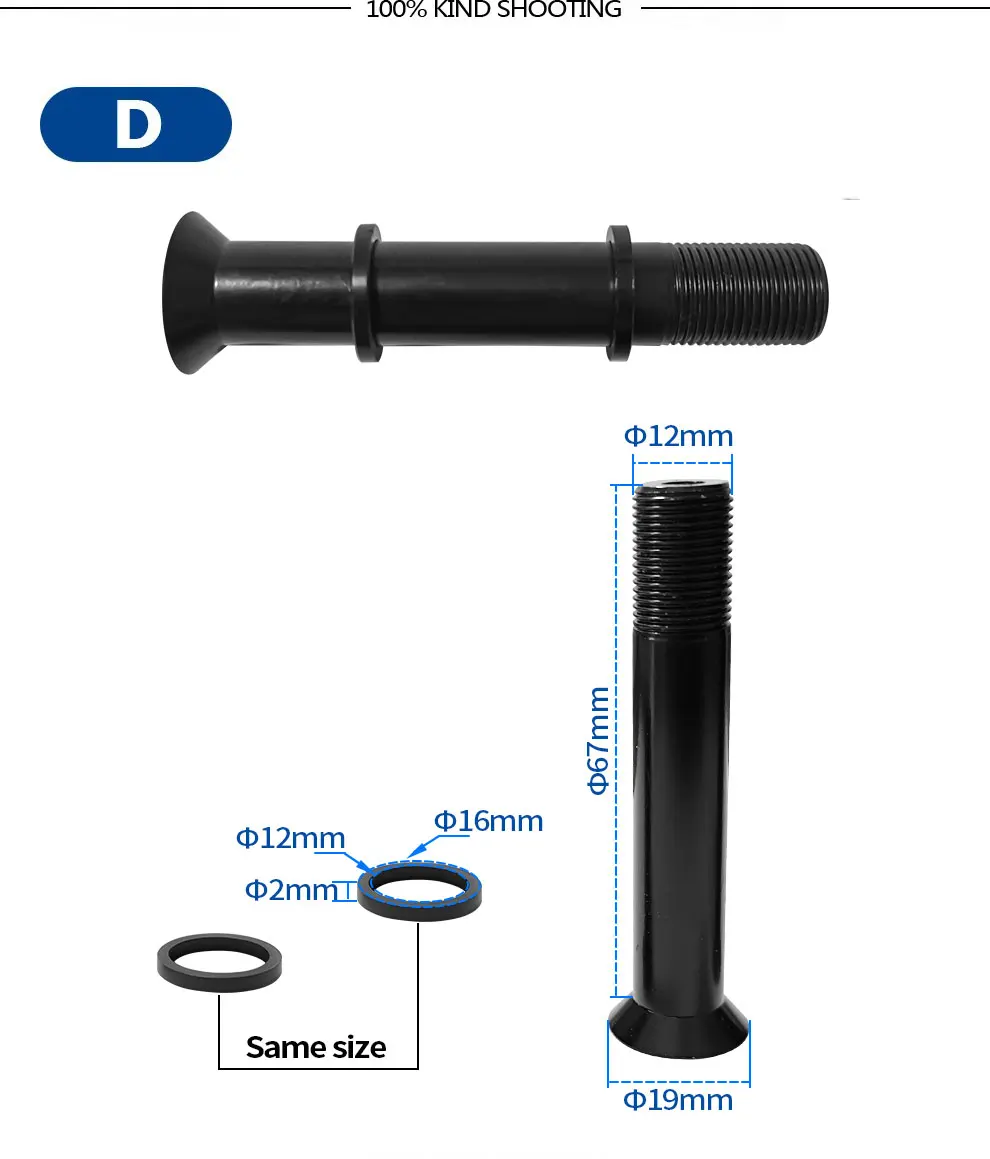 BXT Frame Parts Carbon Full Suspension Bike Frame Rear Shock Connector Screw Set Only Fit for Frame Model BXT-MTB-117