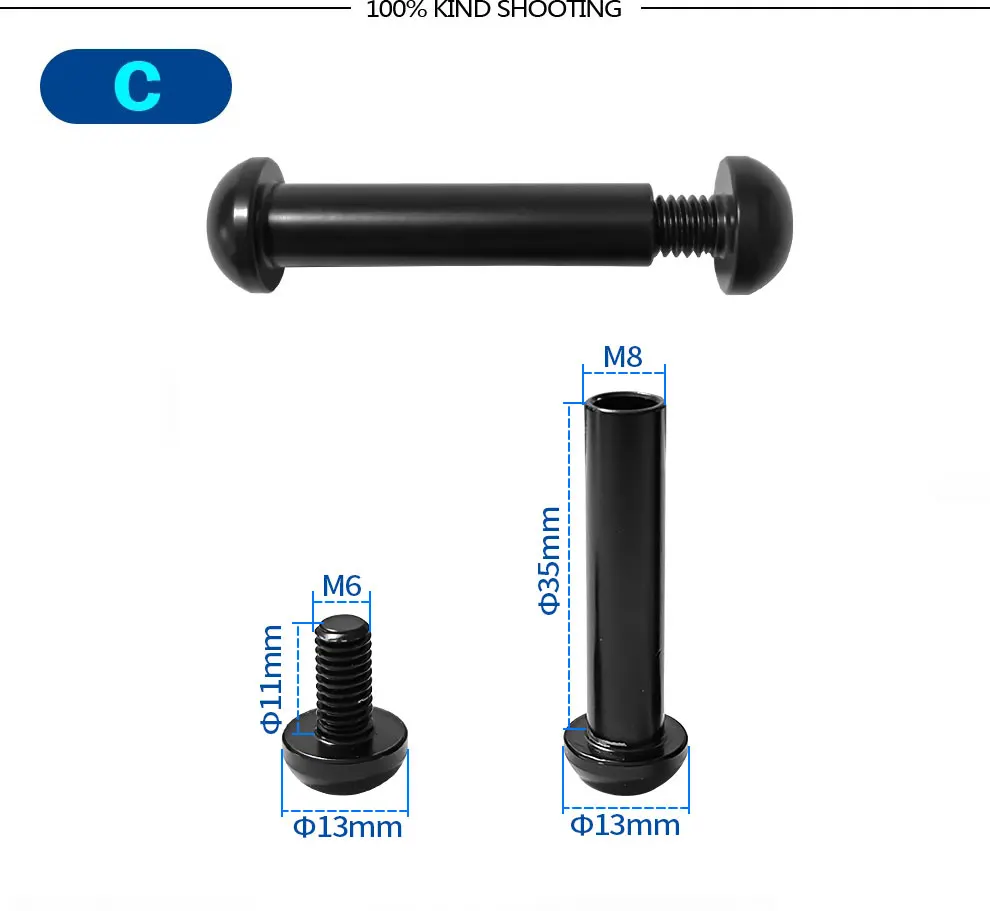 BXT Frame Parts Carbon Full Suspension Bike Frame Rear Shock Connector Screw Set Only Fit for Frame Model BXT-MTB-117