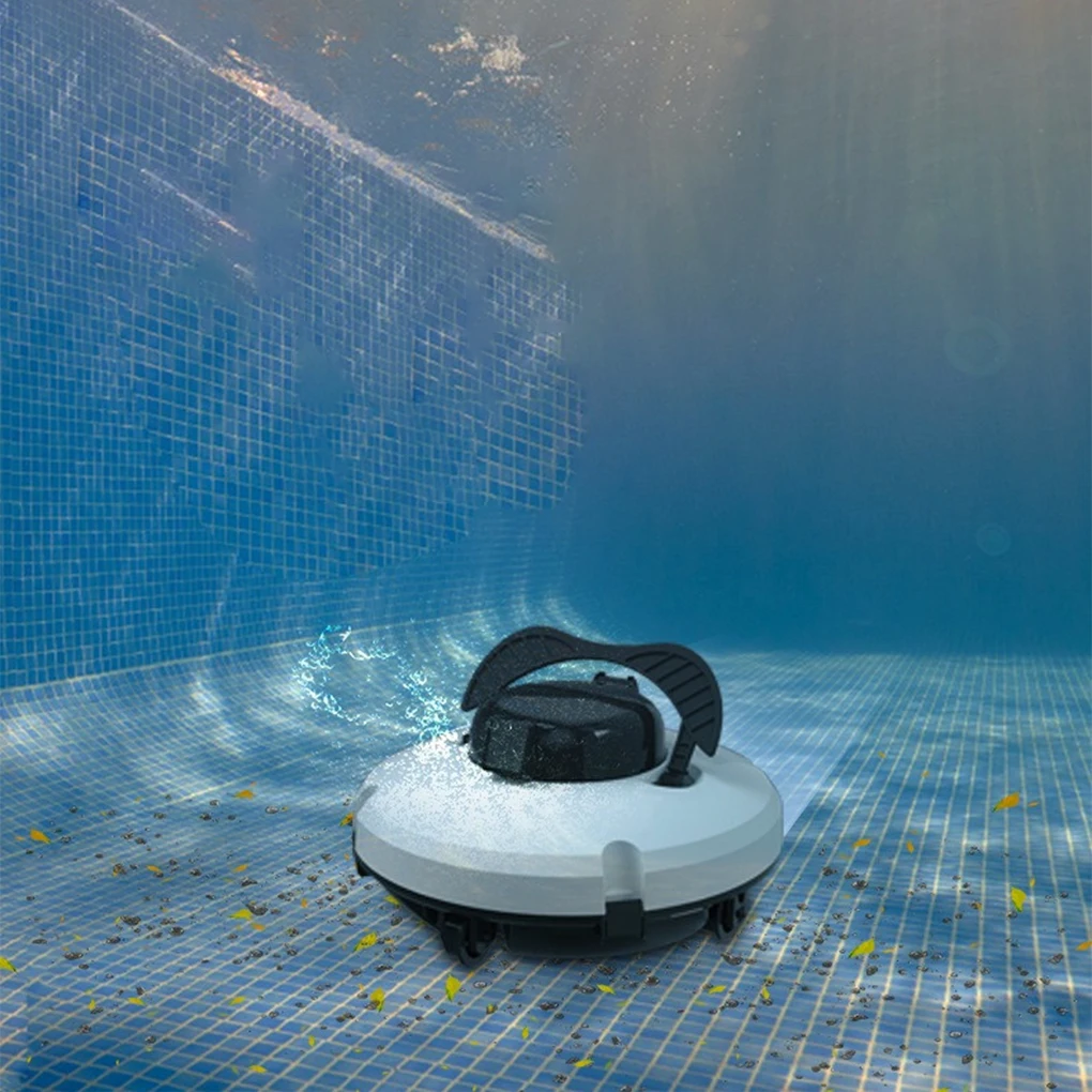 Fully Automatic Pool Cleaning Robot Wireless Smart Pool Robot Underwater Vacuum Cleaner for Flat Ground Pools