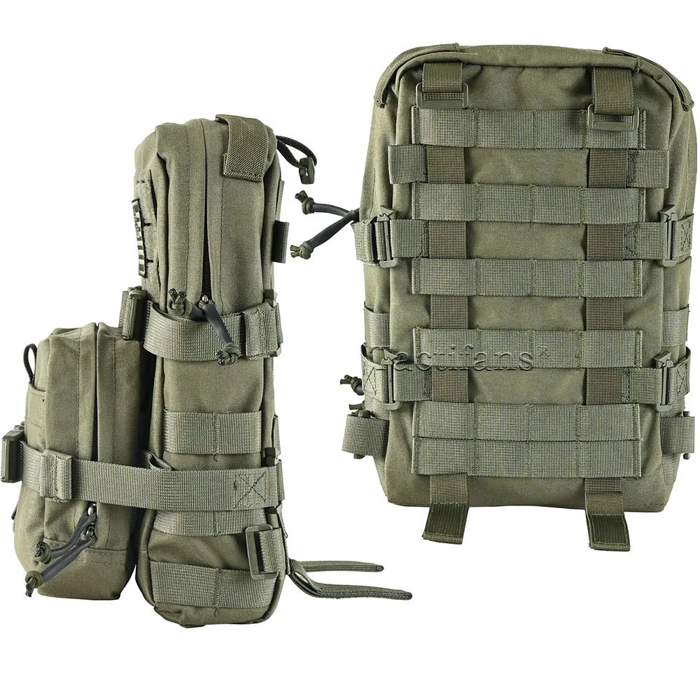 Mini Hydration Bag Tactical 2 In 1 Mini Hydration Pack Rip Away IFAK Medical Pouch 2L Water Bladder MOLLE Pouch Hunting Bag