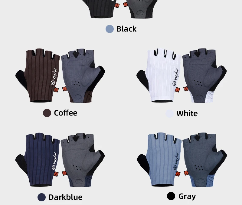 YKYWBIKE Cycling Gloves Summer Italy Interface hand Pad Shock-Absorbing Half Finger Bicycle Gloves Mountain Bike MTB Gloves