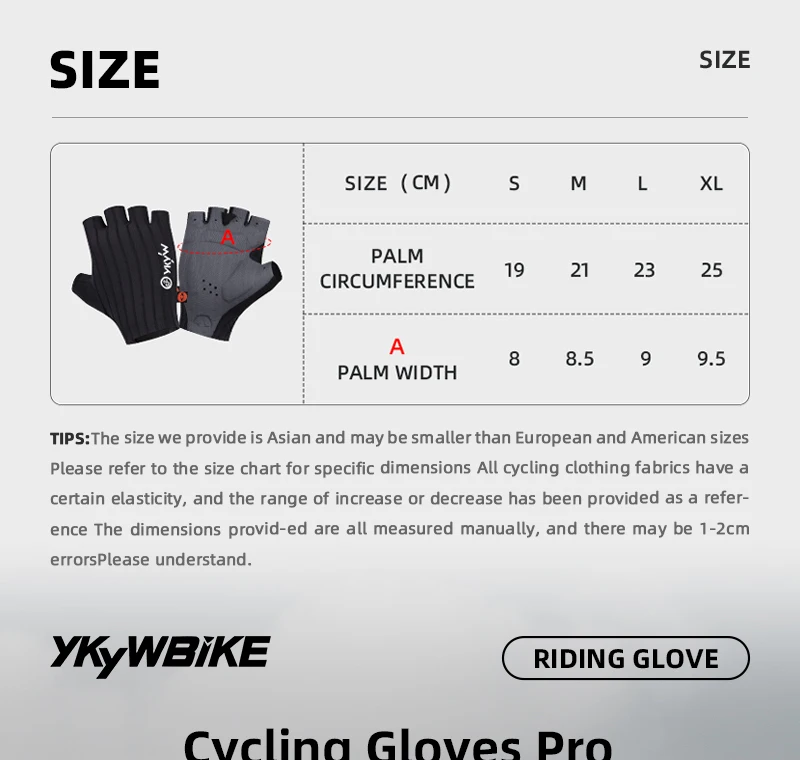 YKYWBIKE Cycling Gloves Summer Italy Interface hand Pad Shock-Absorbing Half Finger Bicycle Gloves Mountain Bike MTB Gloves
